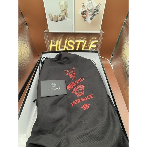 Versace Cross Chainer Blue Multi Men’s Size 42EU/9US - Picture 2 of 12